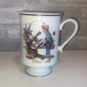 NORMAN Rockwell 1981 Porcelain Mug “Circus Clown”